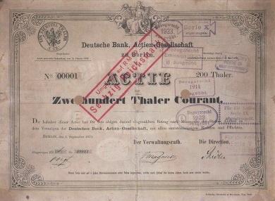 FAQ_Deutsche Bank Aktie 1871
